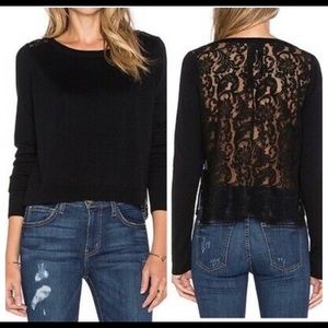 JOIE |  Matrika Lace-Back Sweater Cashmere-Wool